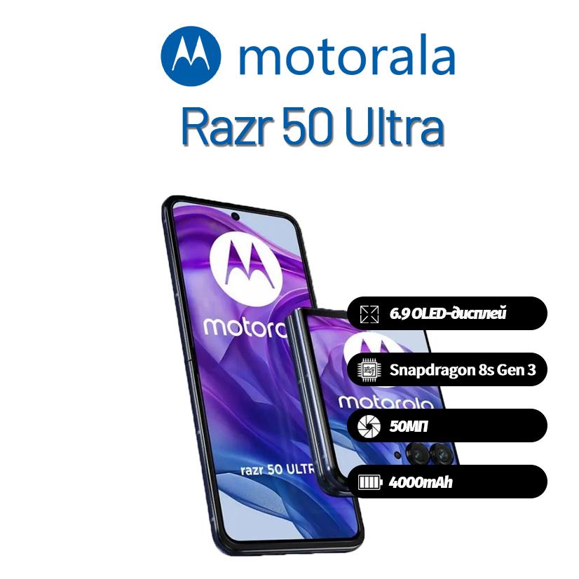 Motorola Moto Razr 50 Ultra Smartphone Supports Nano-SIM+eSIM, Brand New