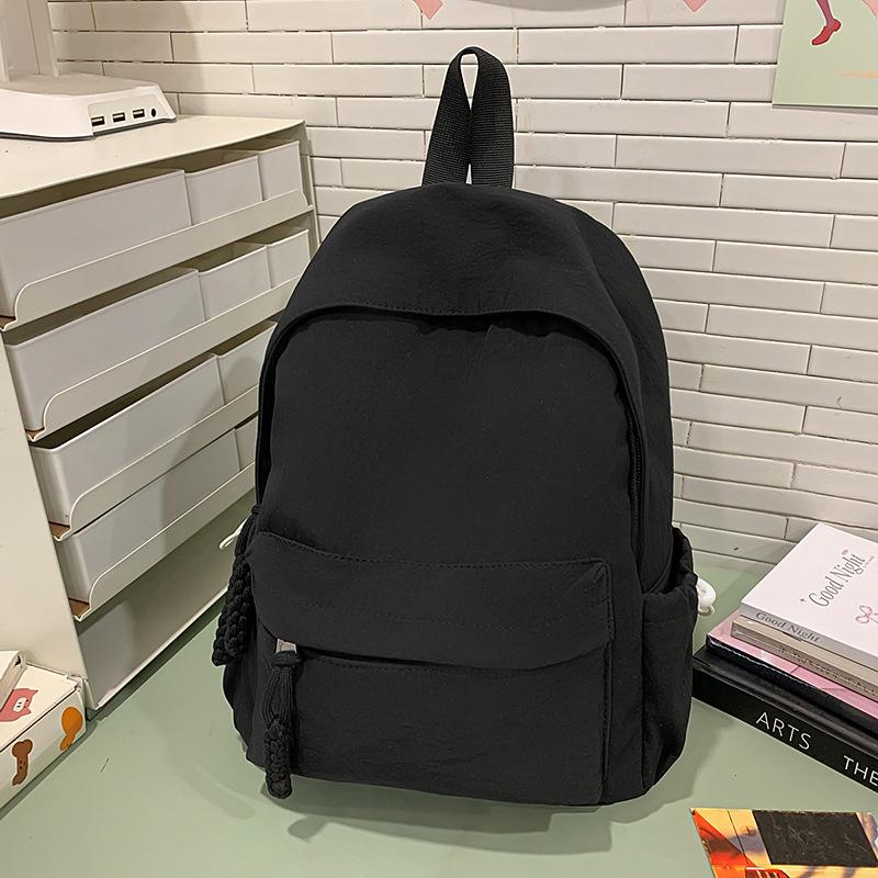 New High-value Dopamine Macaron Color Casual and Simple Lightweight Backpack for Junior High School Students