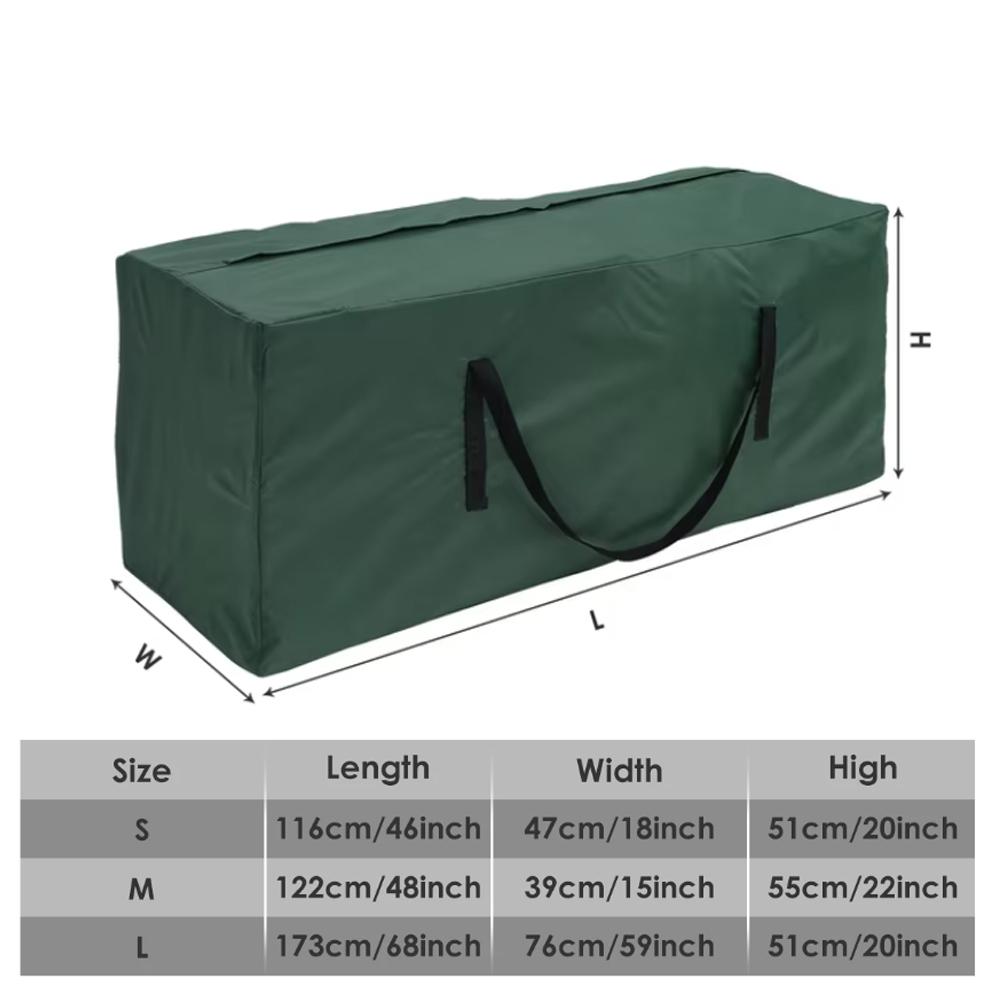 Large Capacity Storage Bag Waterproof Dustproof Cushion Duffel Bag Capacity Furniture Protective Cover Christmas Tree Mobile Bag