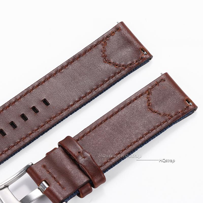 High Quality Nylon Watch Strap Quick Release 20mm 22mm for Huawei Nylon Leather Wristband Men Women Sport Waterproof Bracelet