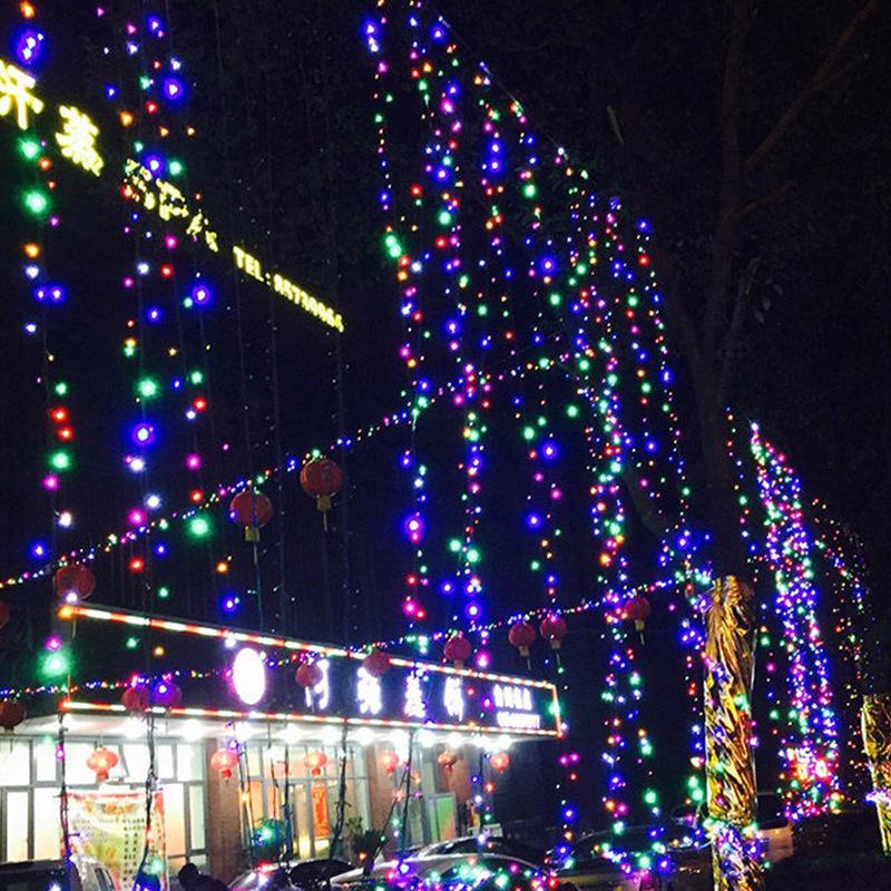 Waterproof Remote-Controlled Full-Color LED Fairy String Lights for Christmas, Birthdays, Weddings, and Patio