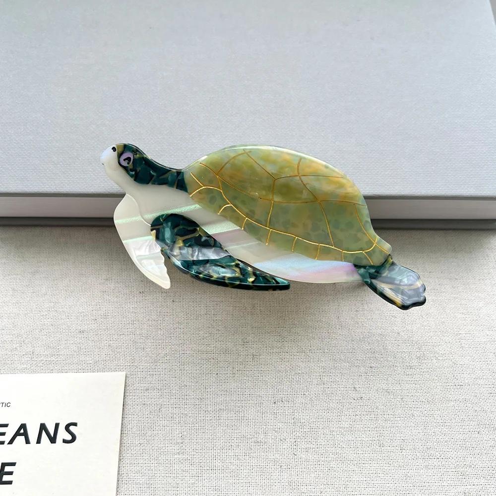 Ocean Animal Series Hair Claw Sea Turtle Tropical Fish Acetate Creative Hair Claw Clips Hair Accessories for Women Girls
