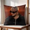Cool DJ SSnake Cushion Cover Natural Linen Organic Fabric DoubleSided Printing Couch Pillow Covers Home Decor