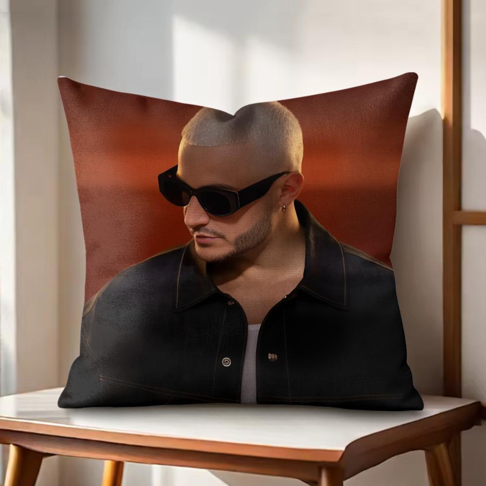 Cool DJ SSnake Cushion Cover Natural Linen Organic Fabric DoubleSided Printing Couch Pillow Covers Home Decor
