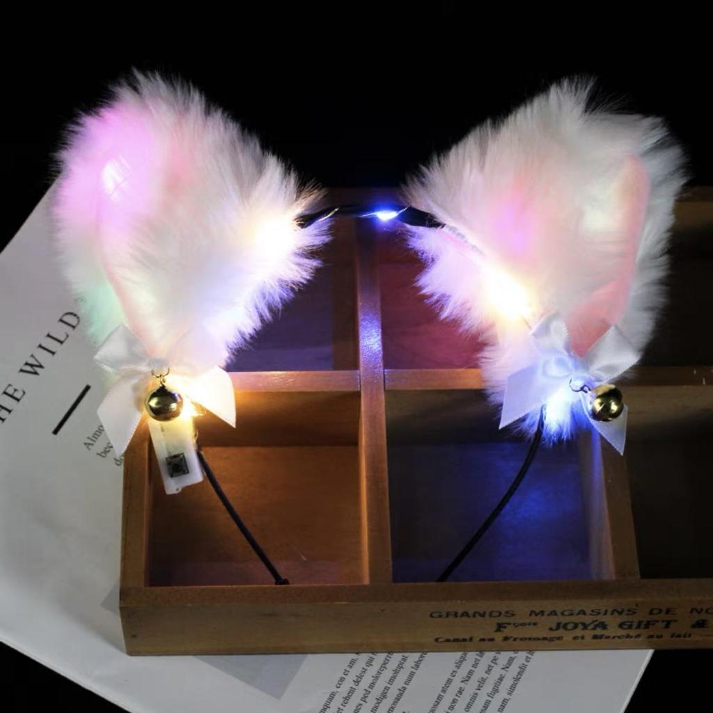 Luminous Feather Rabbit Ears Headband - Graduation Gift