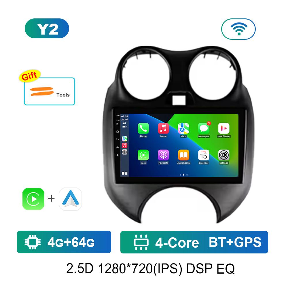 Android Intelligent System for Nissan March K13 2010 - 2013 Car Video Multimedia 9'' GPS Navigation 4G HD Screen Cooling Fan