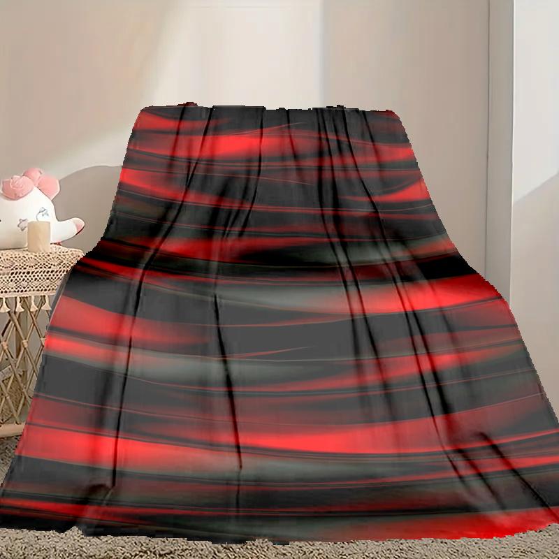 1pc Cool Style Blanket, Home Printed Throw Blanket - Soft Blanket Gift for Family, Washable Sofa Bed Blanket