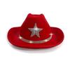 Kid'S Western Hat Festive Rhinestone Pentagram Cowboy Hat Children'S Cowboy Hat For Dress-Up Party Festival Western Themed