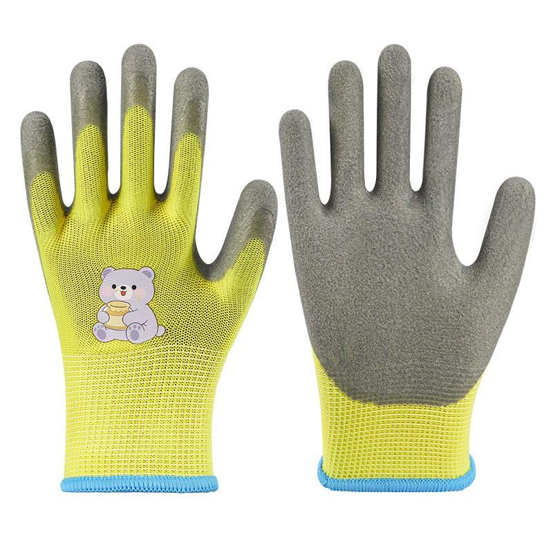 Kids' Non-Slip Breathable Gloves for Beachcombing, Crab Catching, Gardening, and Protection.