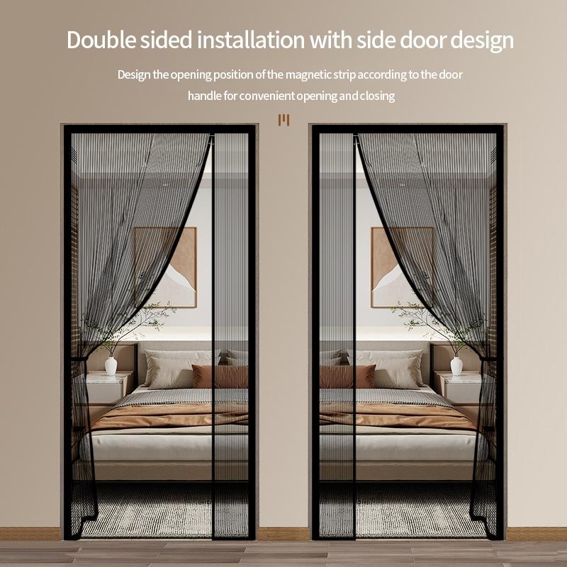 Magnetic Door Screen Anti-Mosquito Net Curtain Mesh Insect Sandfly Netting Automatic Closing Door Screen Magnetic Mosquito Net
