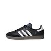 Adidas Originals SAMBA OG Abrasion Resistant Slip Resistant Low top Skateboard Shoes Unisex Black Silver B75807(TeamJ-)