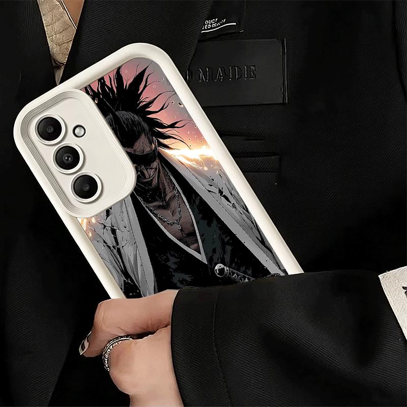 Phone Case for Samsung Galaxy A17 A16 A15 A14 A13 Bleach Zaraki Kenpachi A56 A36 A26 A55 A35 A25 A54 A34 A24 A53 A33 A23 A07 A06
