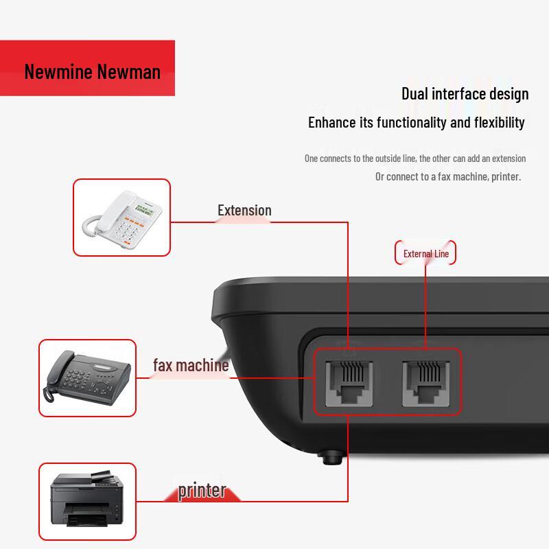Newmine HA1898TSD-100 Corded Desk Phone (CN Version)