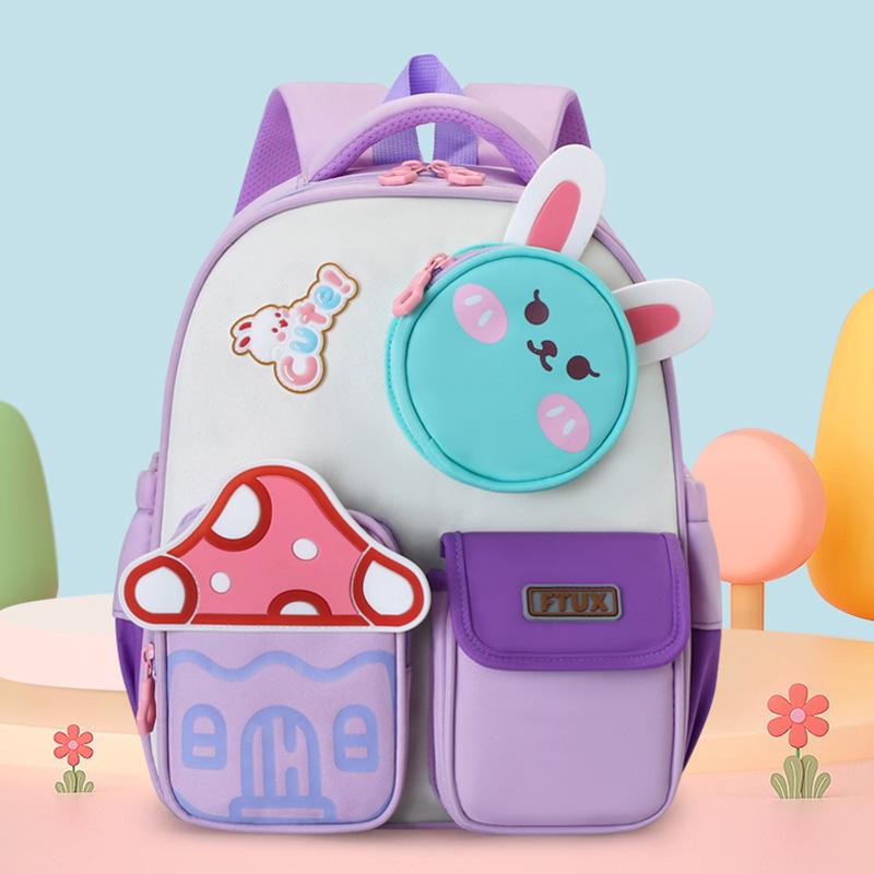 New Cartoon Kids' Backpack Designed for 3-6 Years Old Ergonomic Spine Protection Lightweight Bag Perfect for Kindergarten &Trips