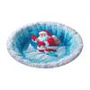 Christmas Santa Gnome Quilted Round Mat Festive Area Rug Non-Slip Backing Door Mat Living Room Bathroom Kitchen Absorbent Mat