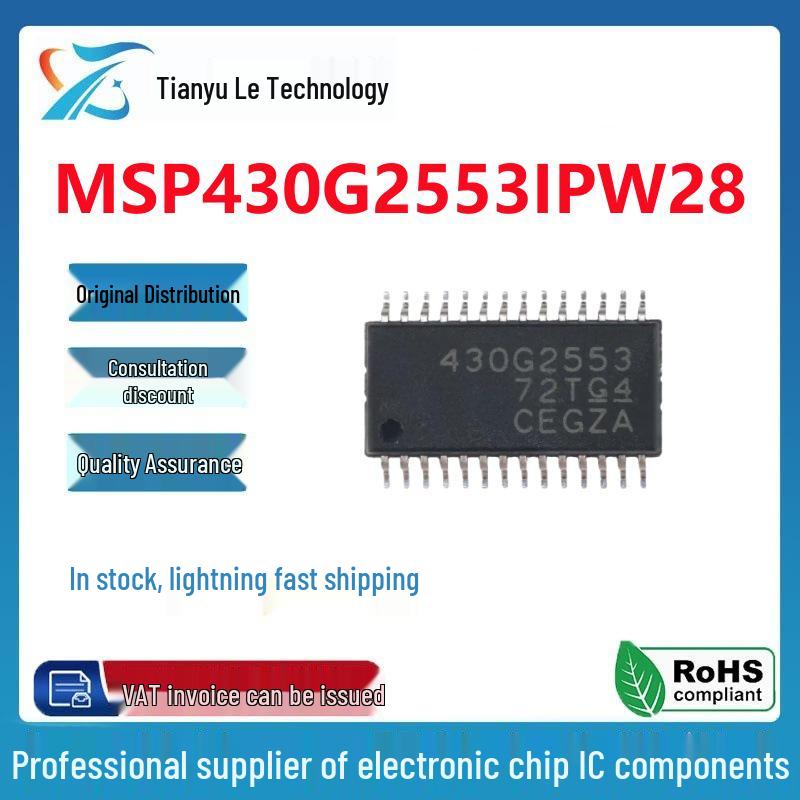 Genuine MSP430G2553IPW28 TSSOP-28 16-bit Microcontroller MCU