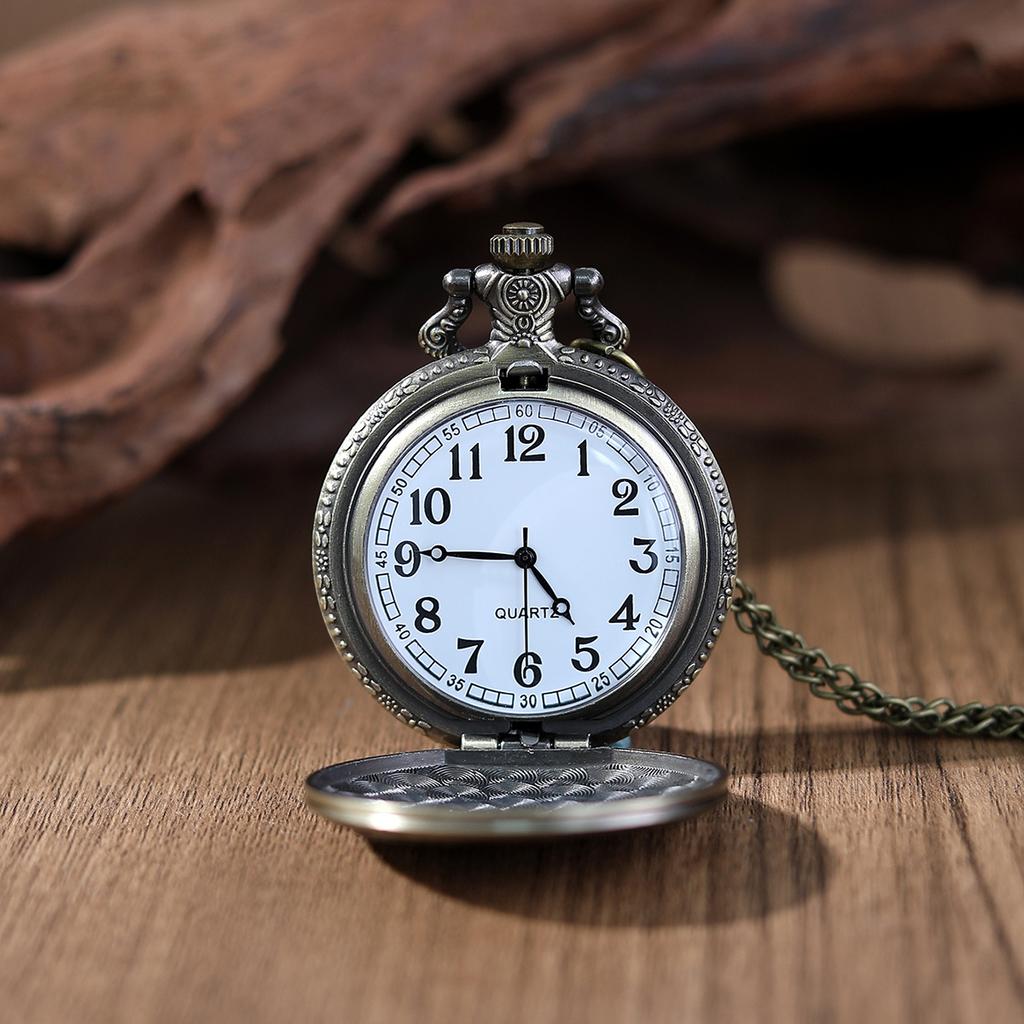 Men's Classic Quartz Watches Luxury Men Pocket Watch Fashion Women Mens Necklace Chain Watch