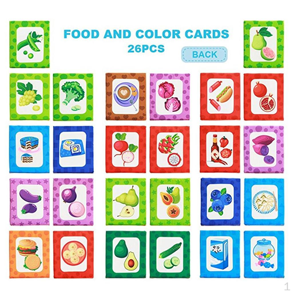 Baby Playing Learning Card Toy Family #2 Food and Color