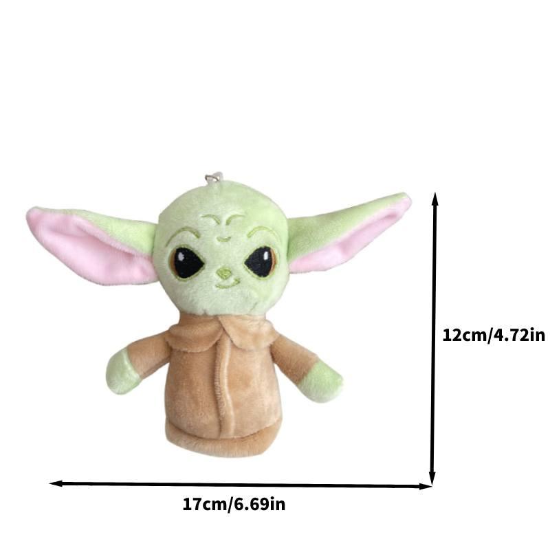 Cute Yoda Baby Plush Toy Keychain Wholesale Stuffed Animal Figure For Kids Cross-border Star Wars Collectible