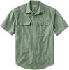 LL Bean Men's Sunwash Canvas Shirt, Short Sleeve, Japan Fit, Size L, Juniper Green, 1000031937