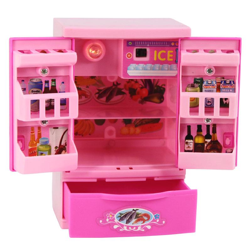 Children's TikTok-Inspired Mini Kitchen Set: Play House Appliances - Fridge & Washer