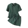 Boys' and Girls' Fashionable Sets Summer - Children's Casual Loose Short-sleeved Single-button Shirt and Shorts Set
