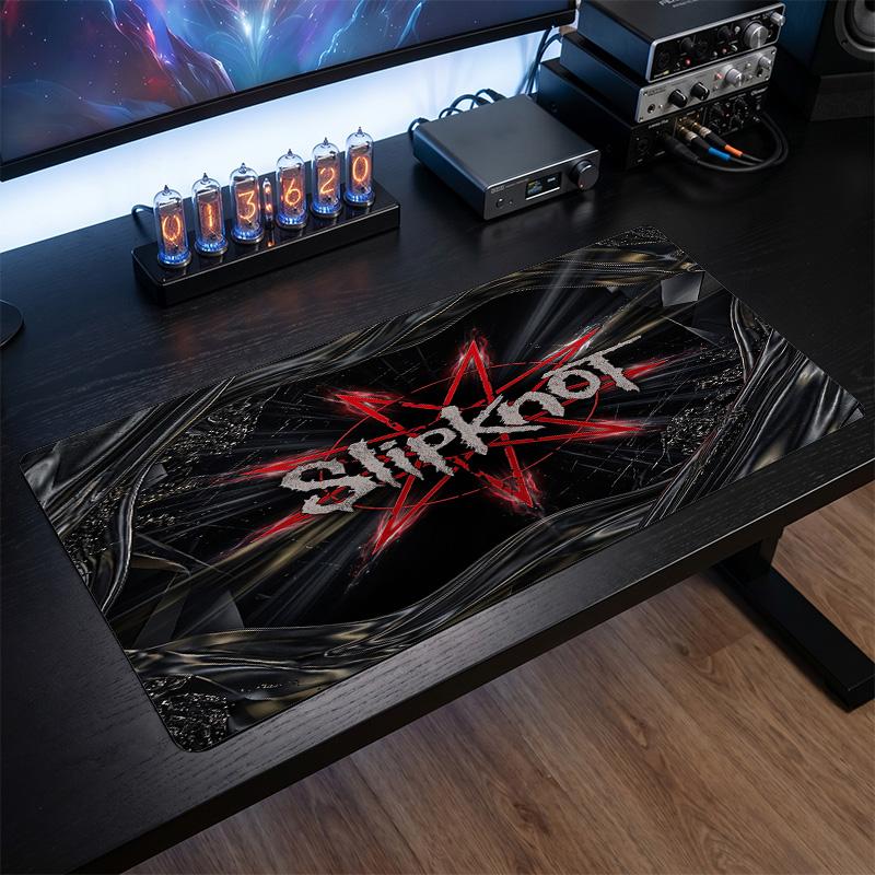Tappetino per Mouse Grande Stampa Slipknot Superficie Liscia Anti?Tappetino da Scrivania Antiscivolo per Gaming Ufficio Decorazione Laptop