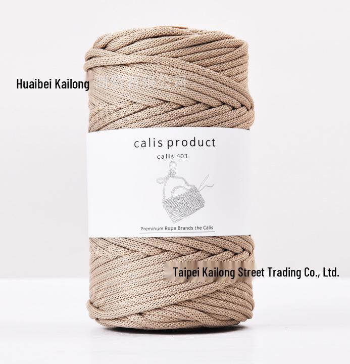 4mm Cotton-Polyester Crochet Cord for DIY Hand-Knitted Bags and Weaving