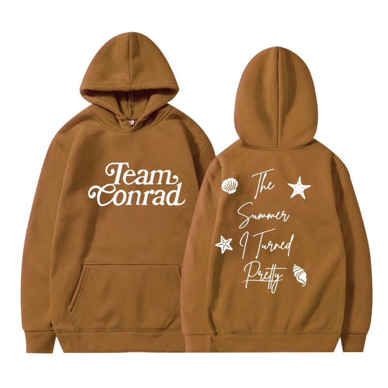 The Summer I Turned Pretty Printed Loose Hooded Sweater Hoodie