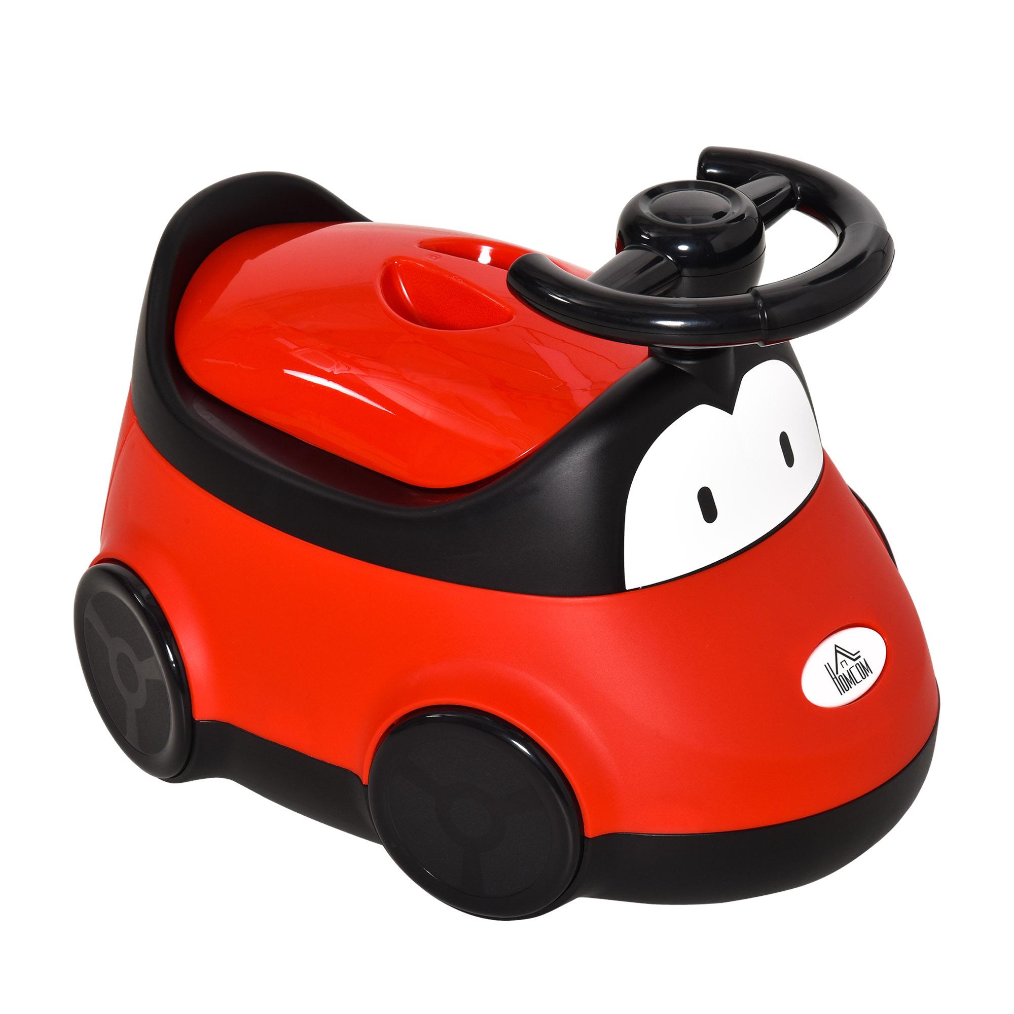 Pot d'apprentissage original pour bébé 6-36 mois Toilettes pour enfants WC Entraînement Portatif Forme Voiture Avec Couvercle Et Volant