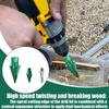 Round Shank Wood Splitting Cone High Hardness Steel Electric Drill Accessories  Drilling