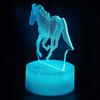 Night Desk Lamp For Children Horse Horse 16 Led 3D + Remote Control