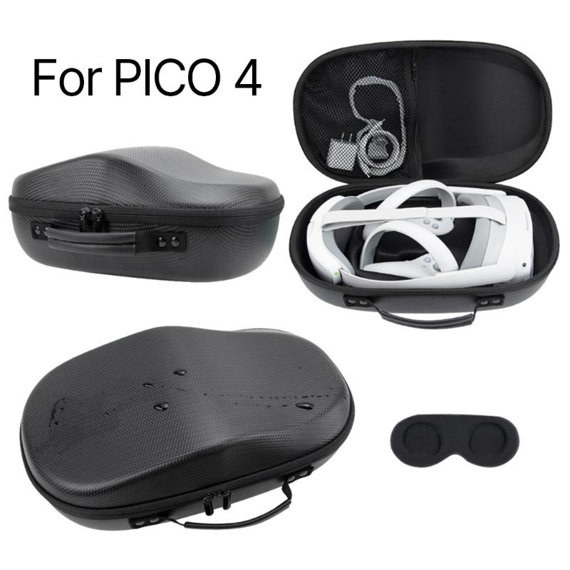 Small Traveling Box EVA PU Carrying Box for  4 VR Headset Box  Organizers Easy To Open Close Hard Carry Holder