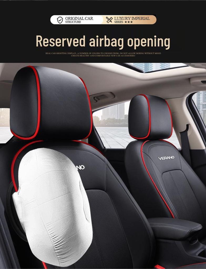 Buick Verano All-Season Leather Seat Cover - Universal, Full-Coverage, Wear-Resistant