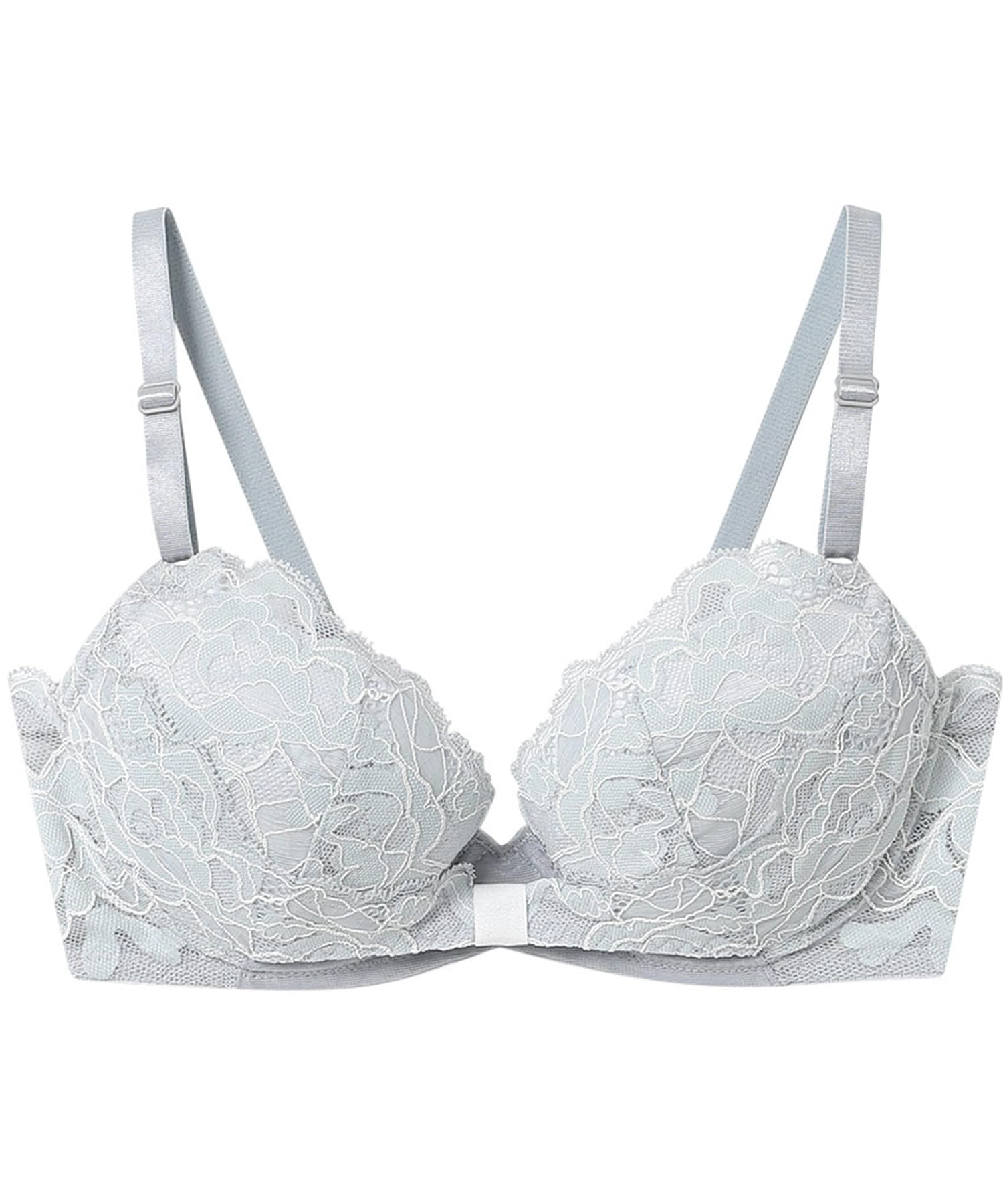 

Бюстгальтер создает красивое декольте, не сползает, чашка A в наличии Бюстгальтер BUN201 GY [Unnanacool] вбок, [Ленточный бюстгальтер, кружево] Женский