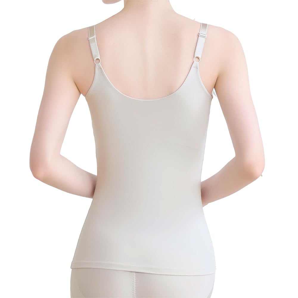 Bradelis New York Wireless Shapewear Bra Cotton Blend Stretch Hybrid Heart Cup Bra Size L Cami, Cami, 25, Greige,