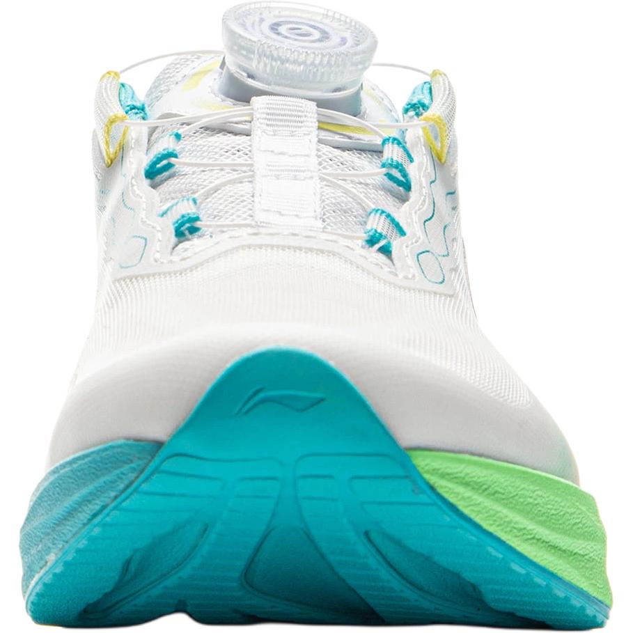 Li Ning Kids Running Shoes Fashionable Comfortable Non-Slip Durable Low-Top Kids Sneakers Standard-White Yellow-Fluorescent-Green YKFV076-3