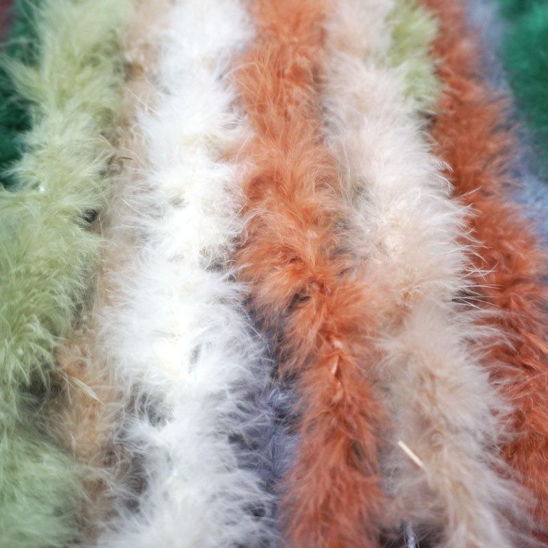 Feather Strip Flat Top Wedding Festival Diy Decorative Toys Crafts Stage Clothing Performance Feather 2 Meters