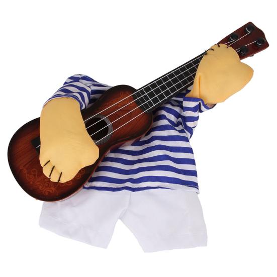 

Хэллоуин Платье для преображения питомца Забавный костюм гитариста для собак кошек Платье для питомца для фестивалей вечеринок XL