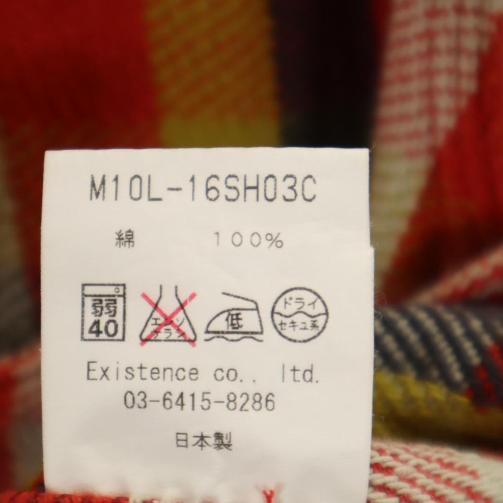 marka made in Japan Check Pattern Long sleeve Flannel shirt 1 vermilion Women Used