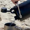 LALPHA Ice Jug Ice Container Jug Insulation Vacuum Insulation Ice ICE Cold Hot Compatible Stainless Steel Camping Outdoor 1.8L Cold/Hot CK-180BK