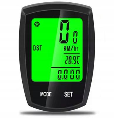 Wireless Bicycle Computer For Bike Thermometer Night Mode Lcd