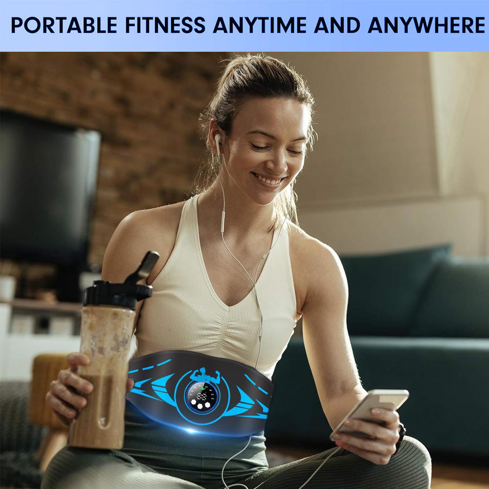 EMS Abdominal Toning Belt Muscle Stimulator Toner ABS USB Body Slimming Shaping Body Massager Lose Weight Home Gym Fitness