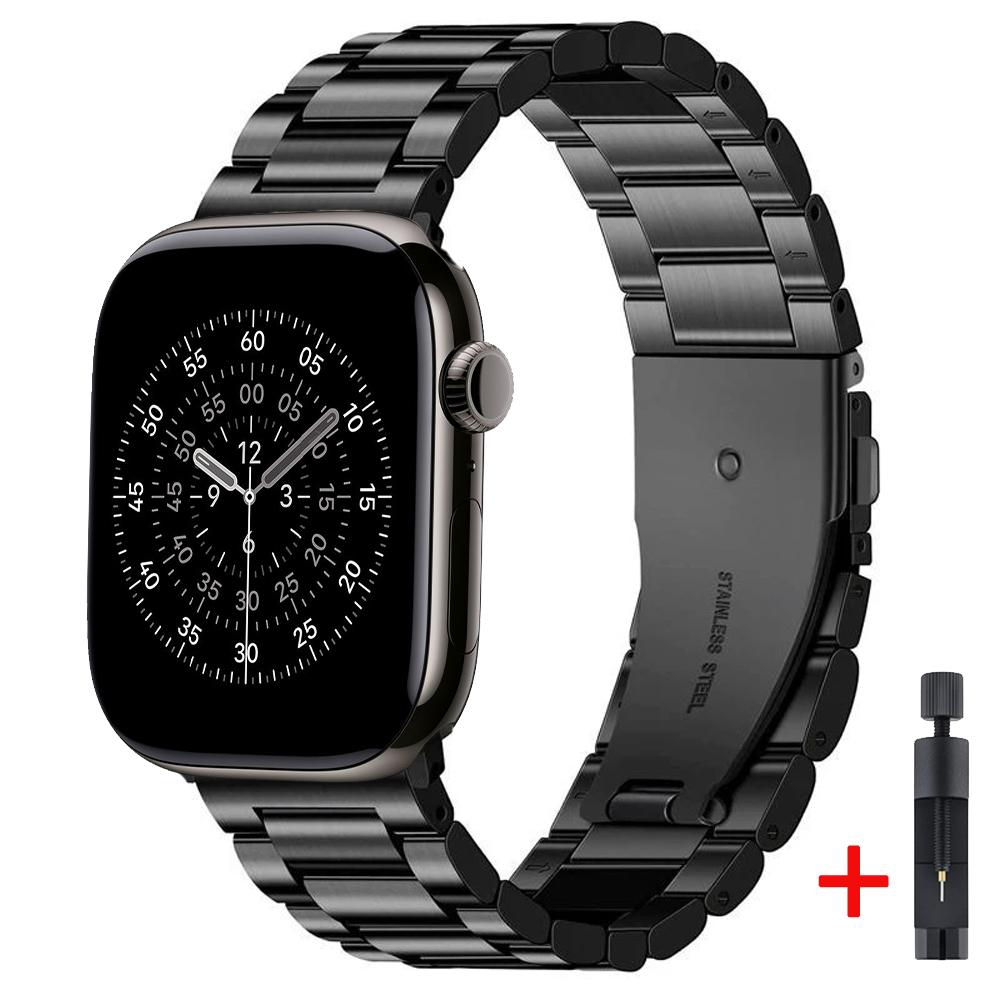Metallarmband für Apple Watch Strap 46mm 42mm 45mm 44mm 40 41mm Ultra 3 2 1 49mm Modearmband iWatch Serie 11 10 9 8 7 6 5 SE3