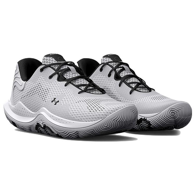 Under Armour Spawn 4 Basketball Shoes White Black Men 3024971-102