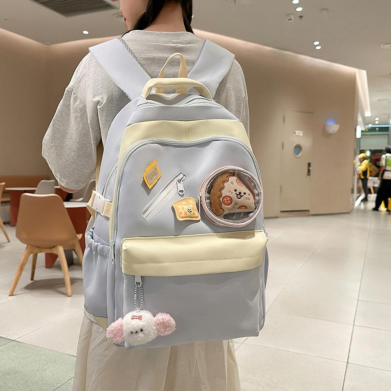 Campus Schultasche Damen Rucksack mit großer Kapazität Studentenrucksack