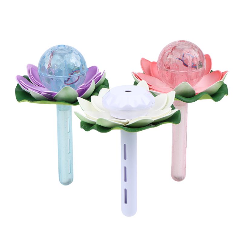 Innovative Lotus Shape Humidifier with Colourful LEDs for Daily Well-being