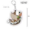 Acrylic Key Chain for One Piece Monkey D. Luffy Franky Trafalgar Law Bepo Nico Robin Acrylic Key Buckle Anime Peripheral Pendant