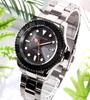 Mauro Geraldi Solar Watch, All Stainless Steel, 10 ATM Water Resistant, Rotating Bezel, Luminous, MJ061 (MJ061-1/Black)