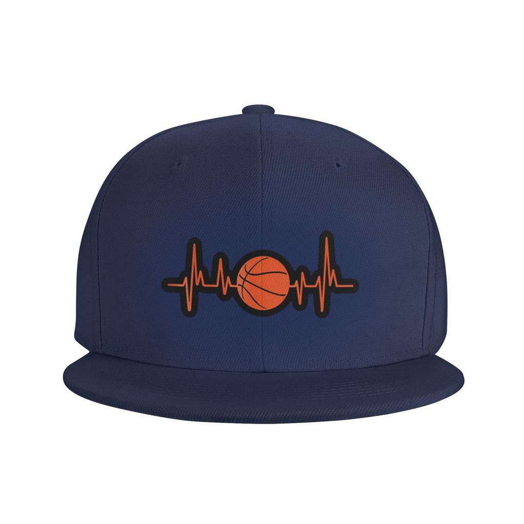 Unisex Orange Basketball Sport Hiphop Heartbeat Baseball Cap Verstellbare Mütze Sandwich Cap Hip Hop Hüte